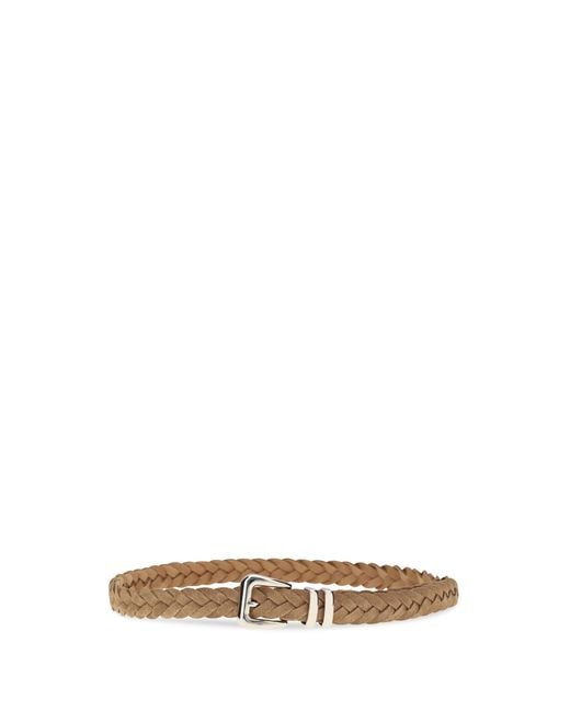 Brunello Cucinelli Multicolor Leather Woven Belt Calf Bos Taurus E Braces for men