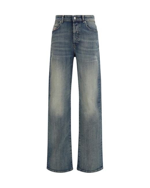 DIESEL Blue 1971 D-Sent Regular Jeans Cotton; Elastane