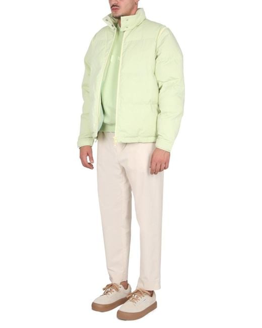 Sunnei Yellow Crewneck Sweatshirt With Necklace Detail Cotton Sweatshirts for men