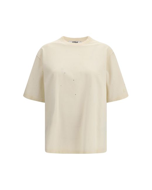 Golden Goose Deluxe Brand White Star T-Shirt Cotton T-Shirts