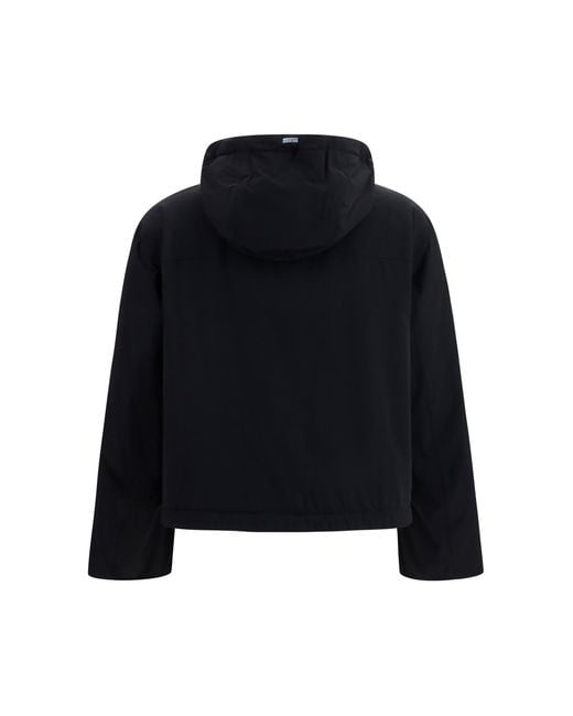 Herno Black Hooded Down Jacket Outer Polyamide