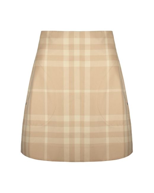Burberry Natural Cotton Mini-Skirt