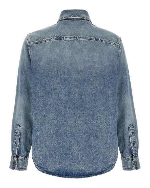 Versace Blue Medusa Shirt for men