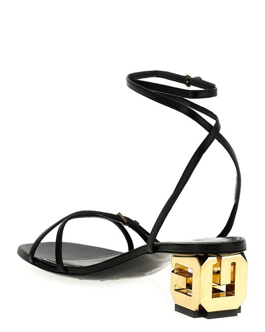 Givenchy White 'G Cube' Sandals