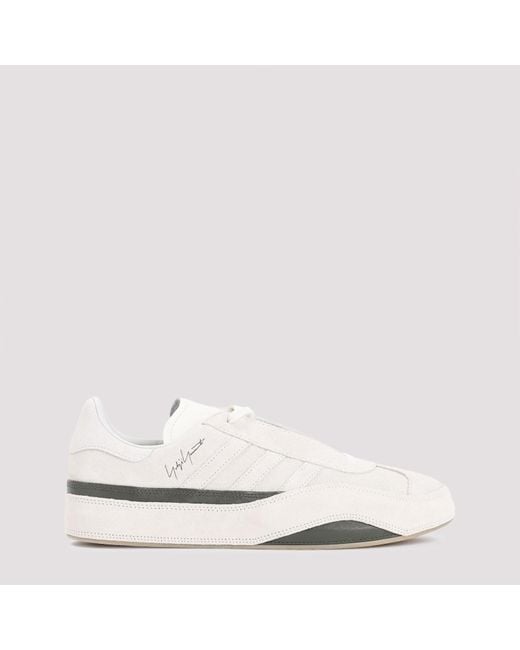 Y-3 Owhite Suede Leather Gazelle Sneakers for men