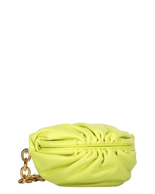 Bottega Veneta Yellow The Pouch Mini Leather Belt Bag