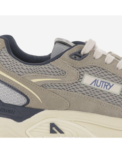 Autry Metallic Sneakers Hyperway Leather Trainers for men