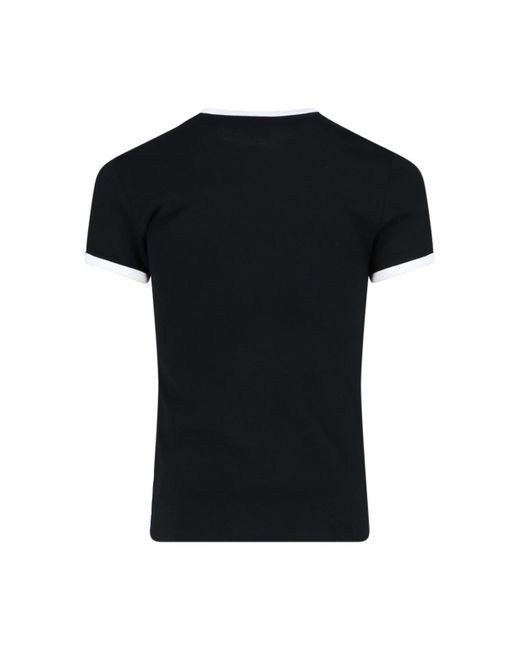 Courreges Black 'bumpy Reedition' T-shirt for men