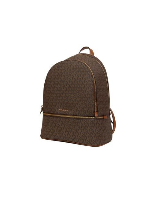 Michael Kors Brown Backpack Polyvinyl Chloride Bags Backpacks