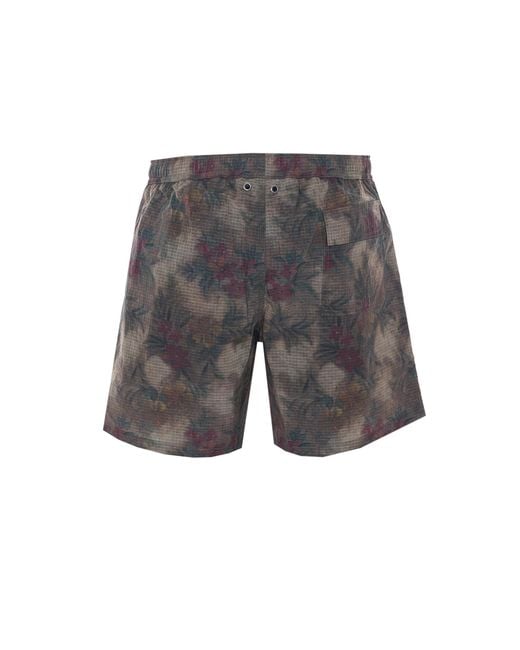 Herno Gray Shorts Polyamide for men