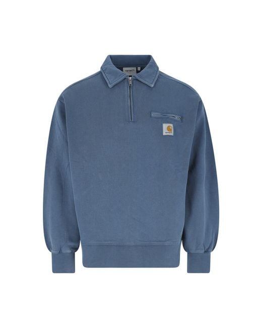 Carhartt Blue Sweaters Cotton for men