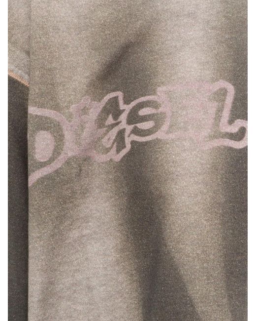 DIESEL Gray T-Boxt-Show-V2 Cotton T-Shirt for men