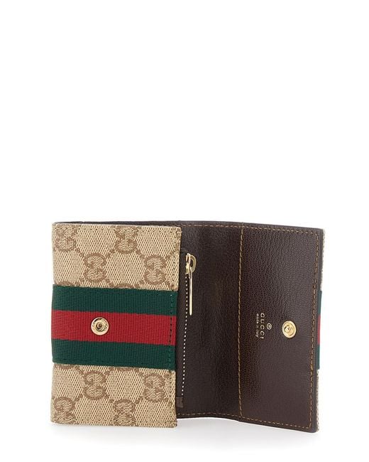 Gucci Natural Card Holder Fabric Accessory