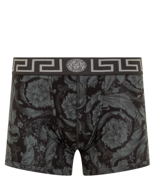 Versace Barocco Boxer Underwear in Black for Men | Lyst