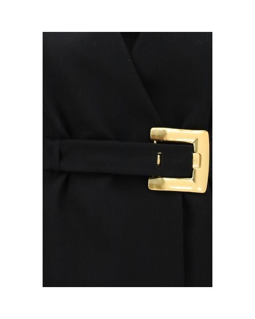 Balmain Black Wool Oves Aries Blazer