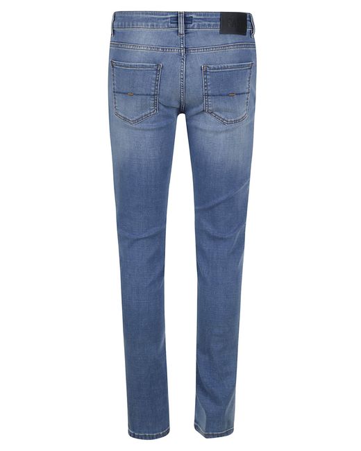 Fay Blue Skinny Fitted Jeans for men