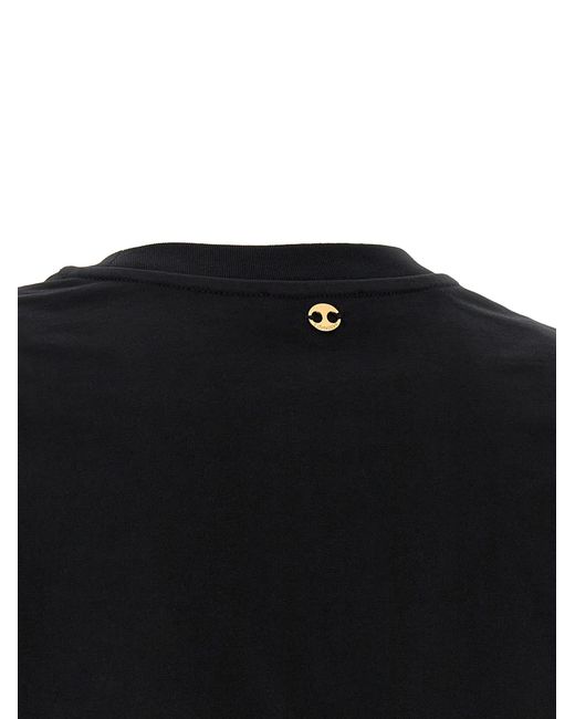 Rabanne Black Piercing T-Shirt Cotton