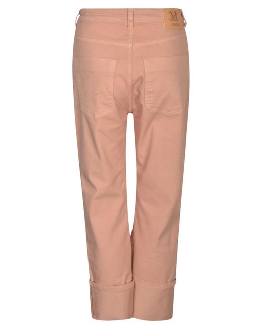 Max Mara Pink Cropped Jeans