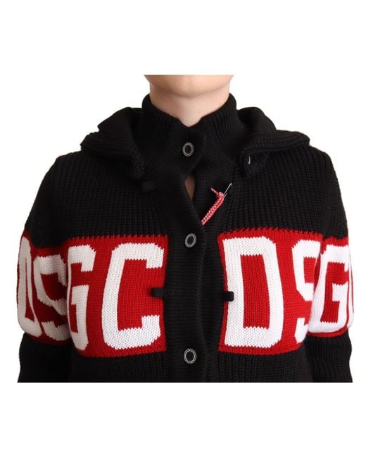 Gcds Black Gcd Chic Cashmere Cardigan Jacket