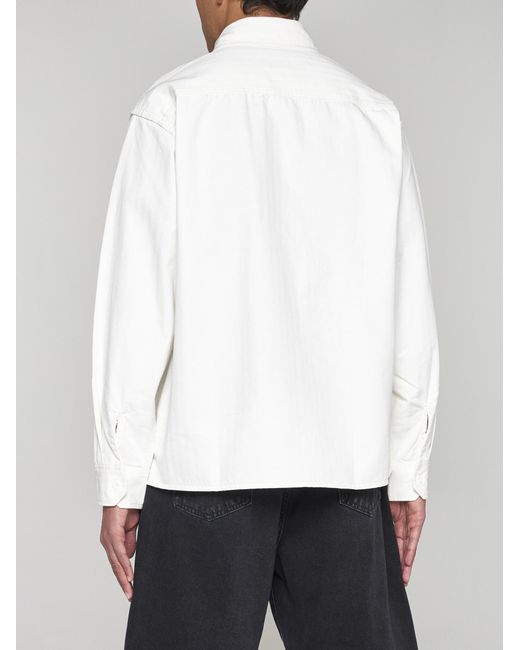 Carhartt White Redmond Cotton Shirt Jacket for men