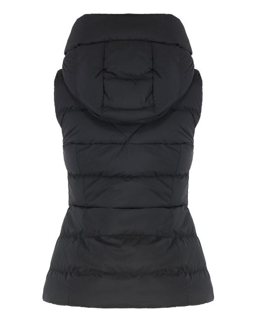 Canada Goose Black Clair Hooded Bodywarmer Cotton Waistcoats & Gilets