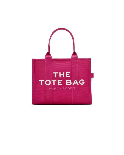 Marc Jacobs Red Tote Bag Fuchsia Cotton Tote-Bags