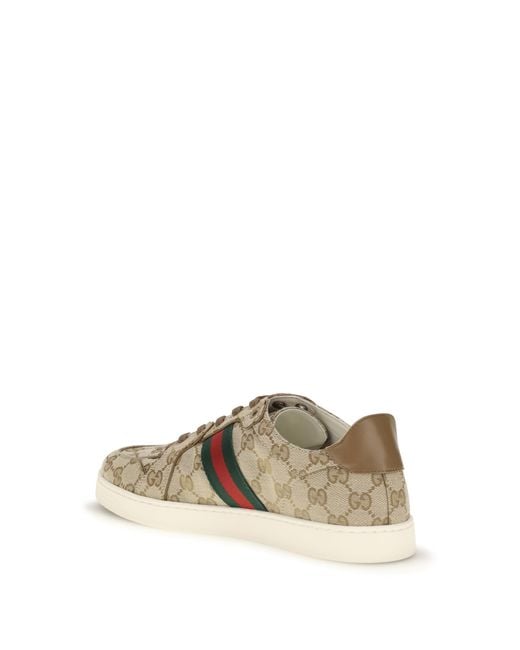 Gucci Multicolor Stretch Gg Fabric Sneakers Upper: Fabric; Sole: Rubber for men