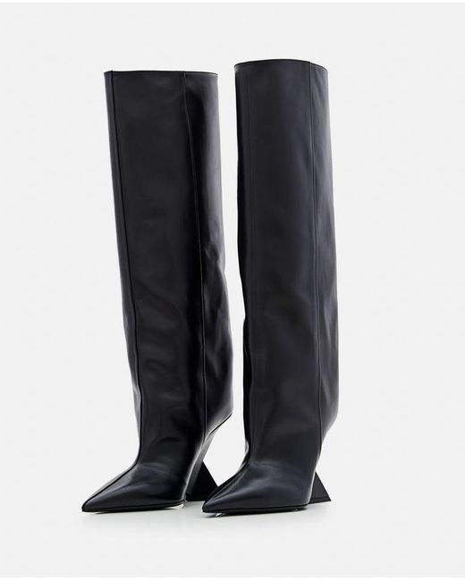 The Attico Black 105Mm Cheope Leather Boots