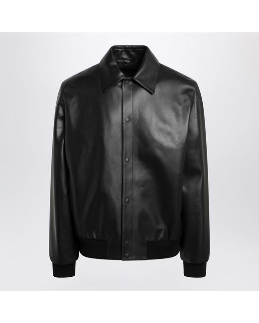 Fendi Black Leather Blouson for men