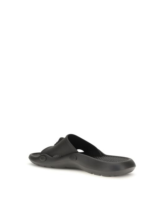 Versace White Nettuno Rubber Slide Sandal for men