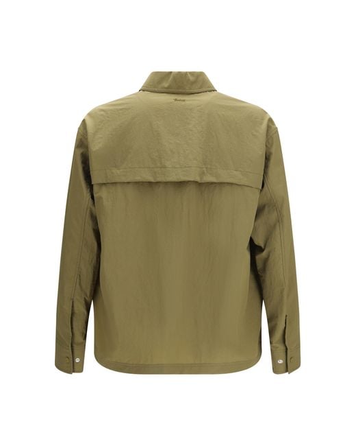 Laminar Green Shirt Jacket Polyamide for men