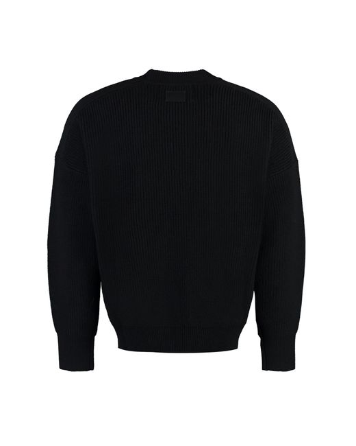 Isabel Marant Black Barry Wool Crew-neck Sweater for men