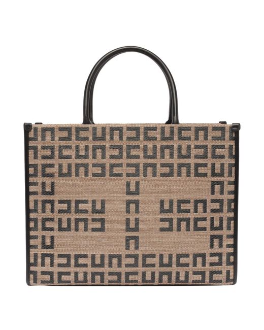 Elisabetta Franchi Raffia Medium Shopping Bag in Brown | Lyst
