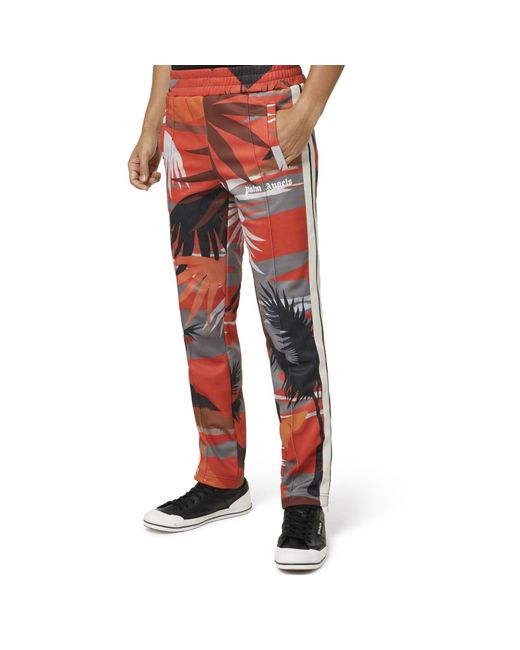 Palm Angels Red Hawaii Track Pants for men