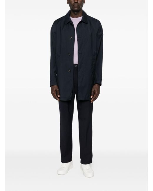 Herno Blue Jacket Virgin Wool for men
