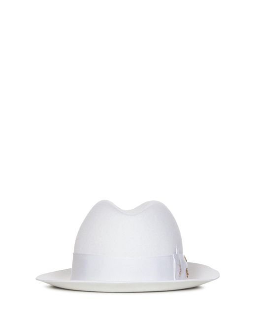Elie Saab White Borsalino X Nila Hat