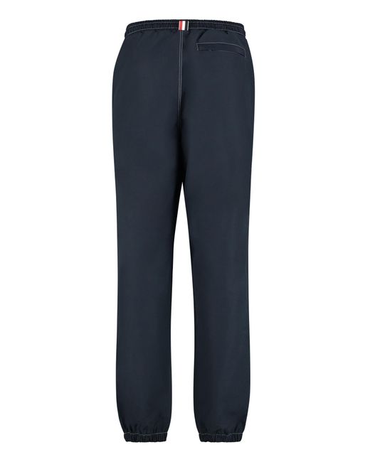 Thom Browne Blue Techno Fabric Track Pants for men