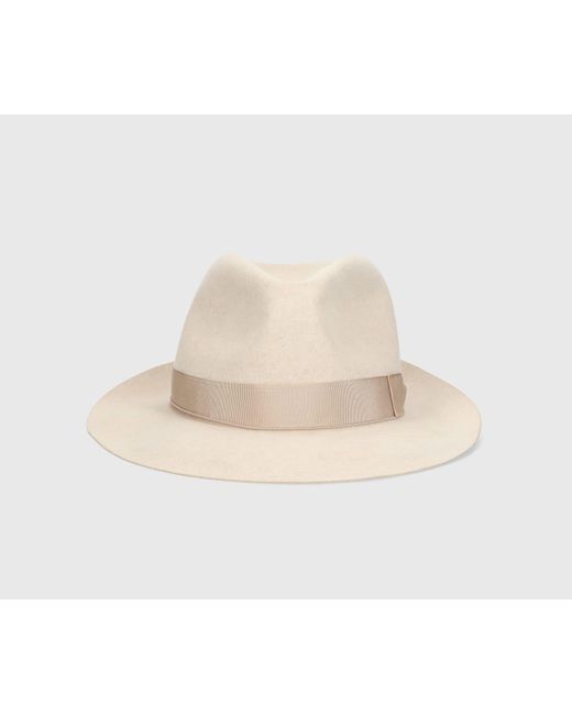 Borsalino White 50 Grams S.q. Felt for men