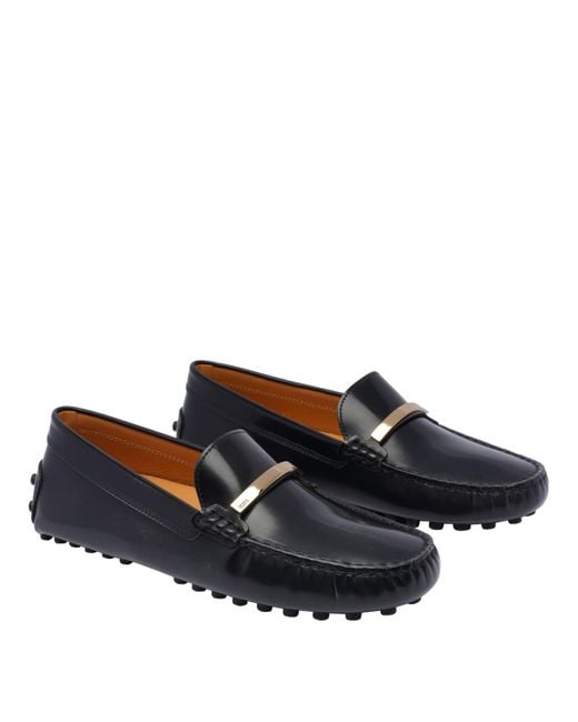 Tod's Black Flat Shoes