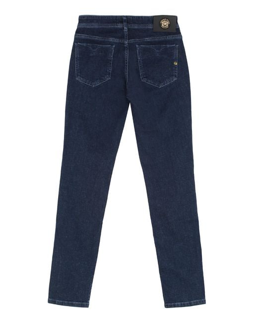 Versace Jeans Couture Blue Versace 5-Pocket Skinny Jeans Cotton