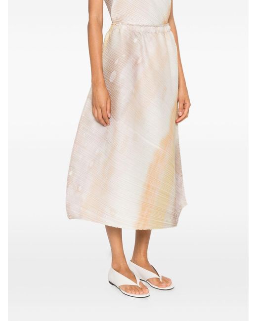 Pleats Please Issey Miyake White Skirts Polyester