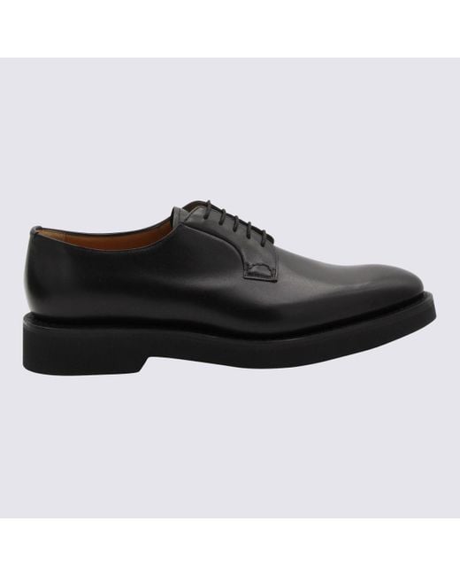 Church's Black Leather Shannon Lace Up Shoes for men