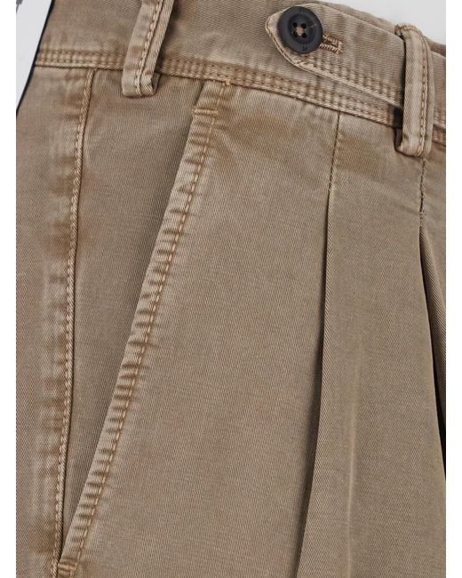 PT Torino Natural Pants With Pockets And Ribbed Hems Tech Fabric For Trousers for men
