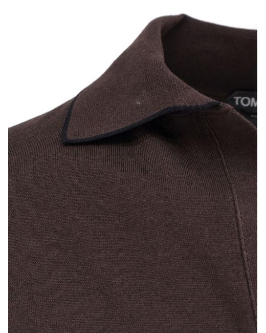 Tom Ford Red Polo Shirt Cotton for men