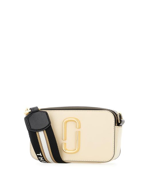 Marc Jacobs TwoTone Leather Snapshot Crossbody Bag in Black Lyst UK