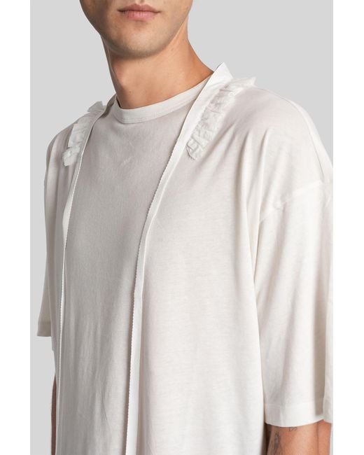 Ann Demeulemeester White Danvald T-Shirt for men