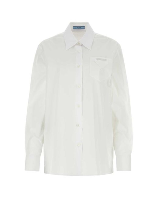 Prada White Camicia