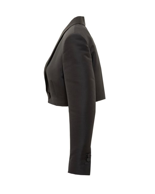 DSquared² Black Single-breasted Cropped Blazer