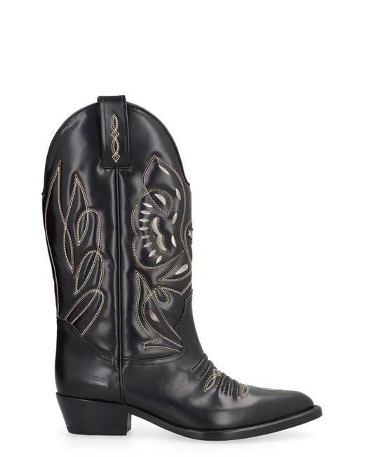 DSquared² Black Western-Style Boots