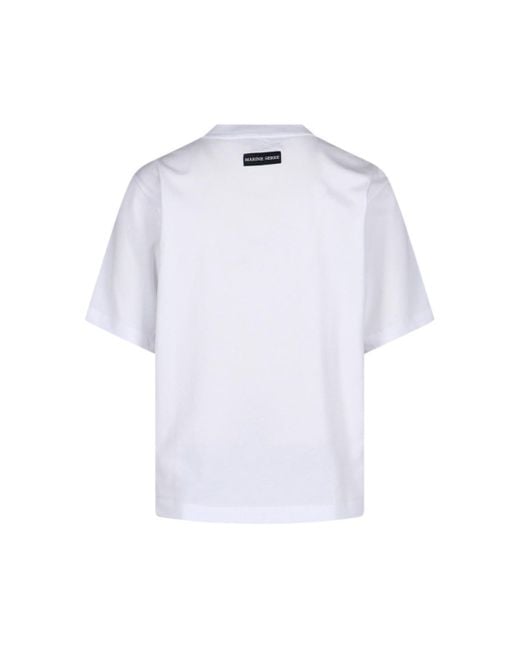 MARINE SERRE White T-Shirts And Polos for men